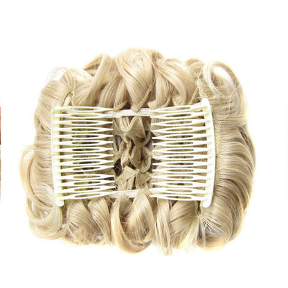 Puffr™ - Short Messy Curly Dish Hair Bun Extension