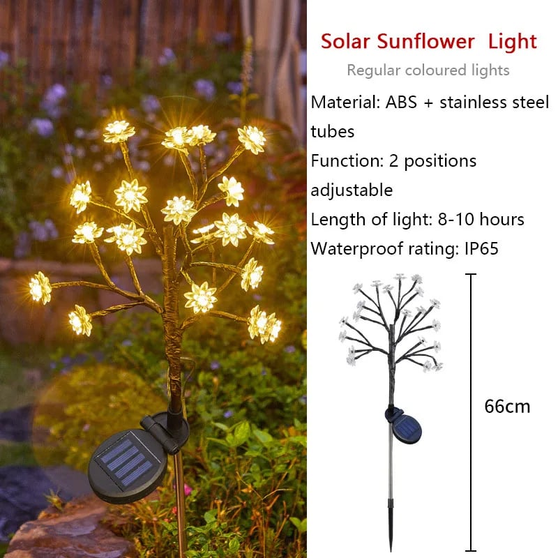 SolaBlooms™ - Mehrfarbige Wasserdichte Solar-Gartenlichter