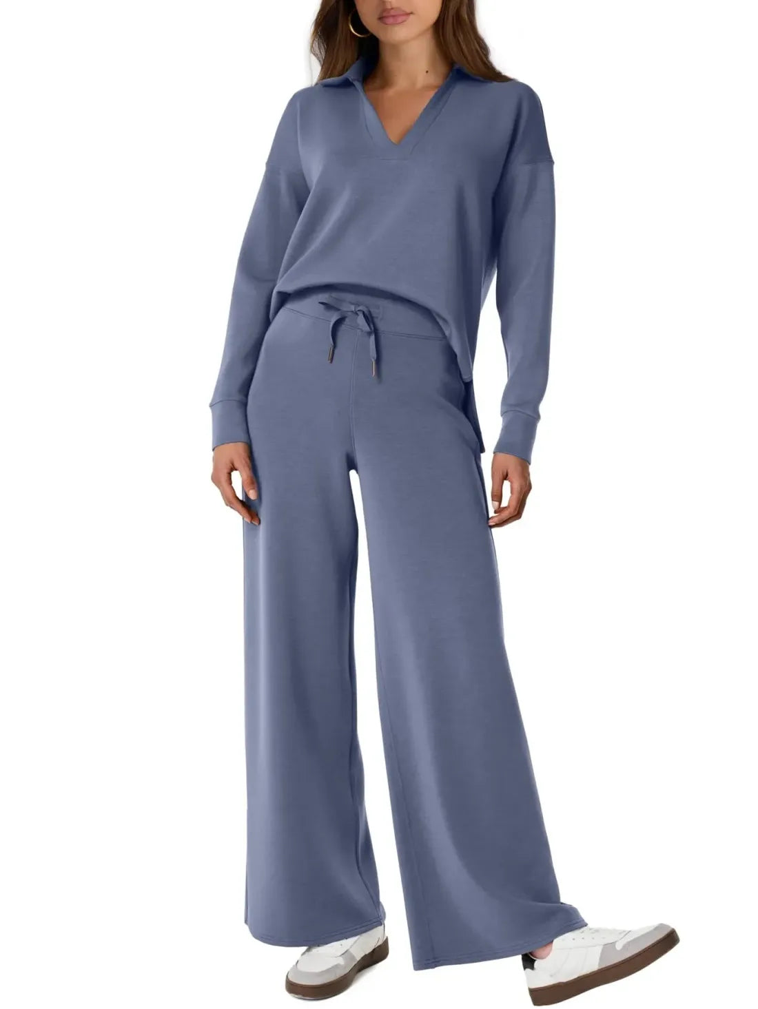 Cozifit™ - Damen 2-Teiliges Langarm-Sweatsuit-Set