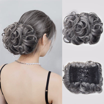 Puffr™ - Short Messy Curly Dish Hair Bun Extension