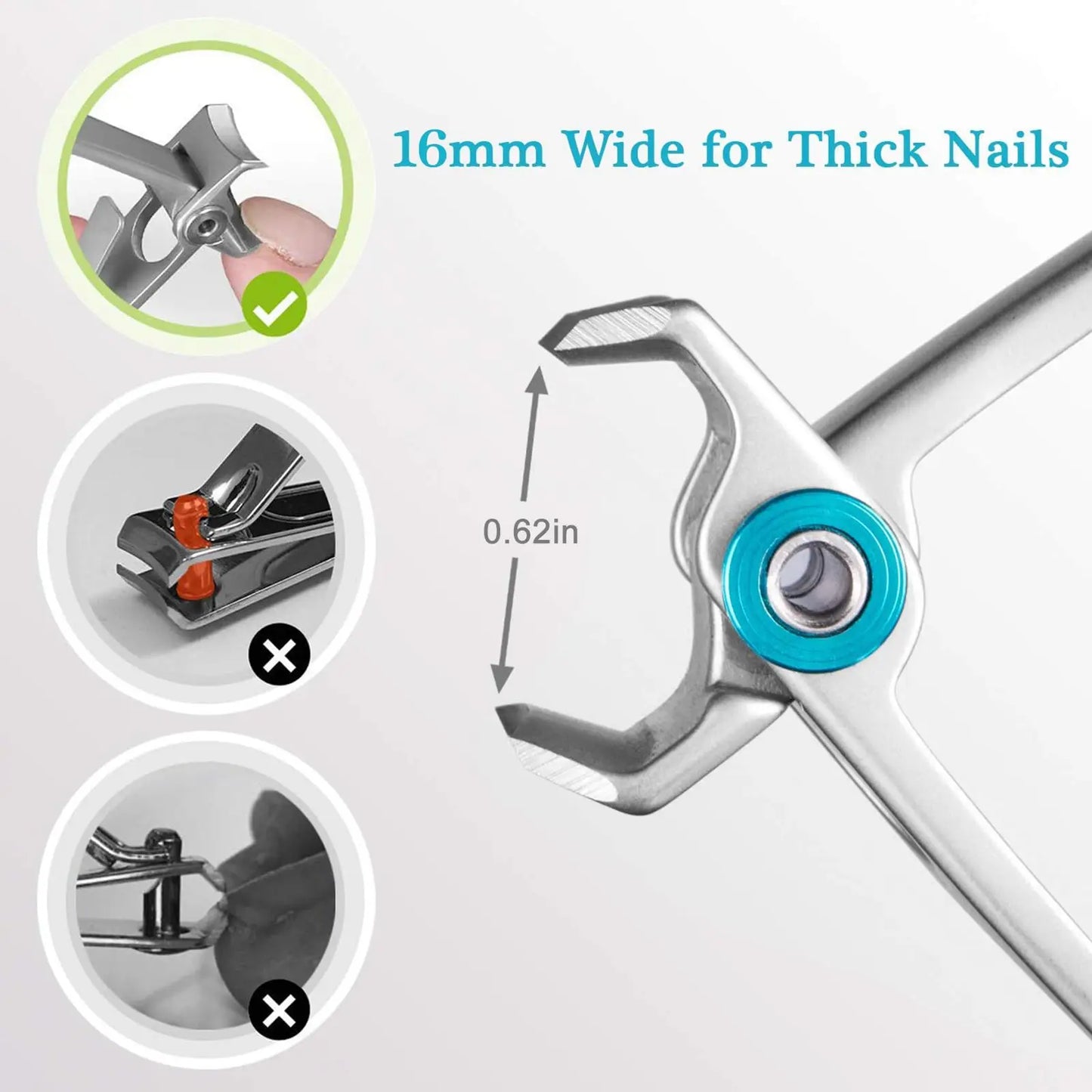 UniClip™ - Ultra Sharp Stainless Steel Nail Clippers