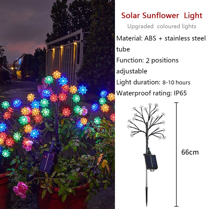 SolaBlooms™ - Mehrfarbige Wasserdichte Solar-Gartenlichter