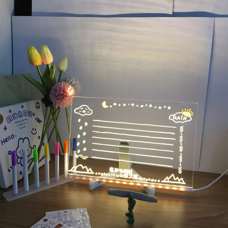 GlowNotes™ LED-Notiztafel mit Farben