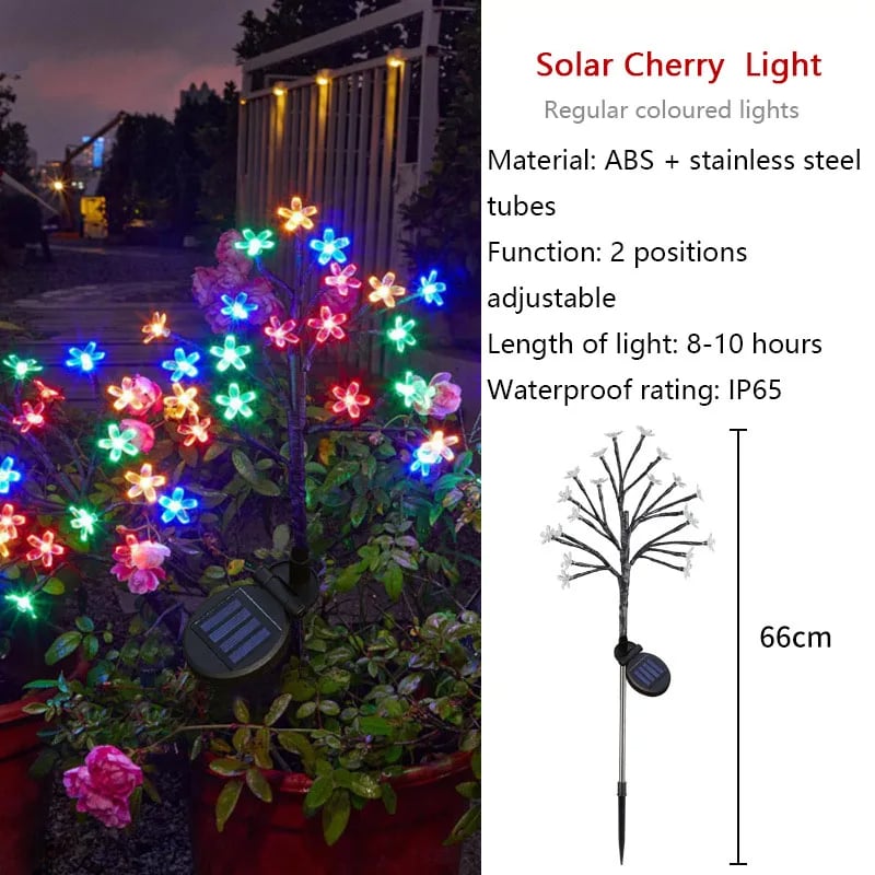 SolaBlooms™ - Mehrfarbige Wasserdichte Solar-Gartenlichter