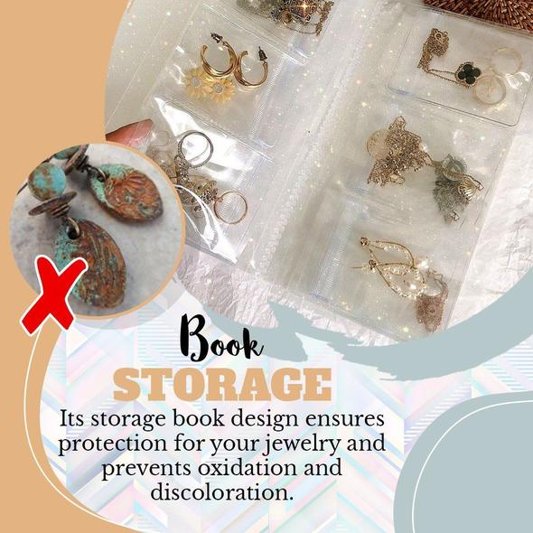 JewlBook™ - Transparentes Schmuck-Aufbewahrungsbuch Set