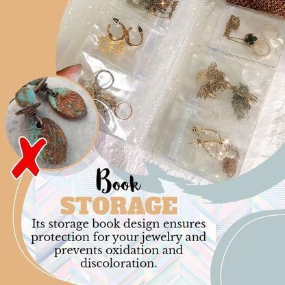 JewlBook™ - Transparentes Schmuck-Aufbewahrungsbuch Set